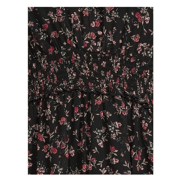 Black floral dress - Picture 3 of 4